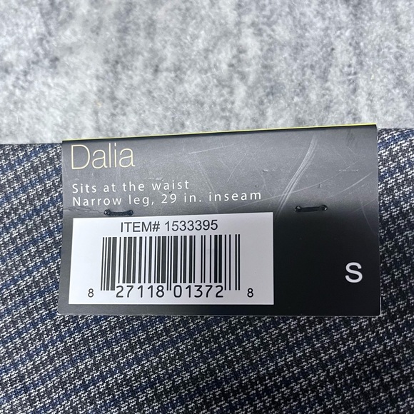 Dalia cropped pants, NWT, small, charcoal/navy - Picture 3 of 6
